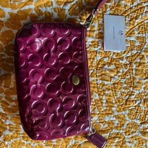 Coach Magenta Wristlet